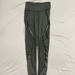 Aerie Green Mesh Panel Leggings